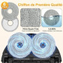 Saros 10R / Saros 20 Set/Qrevo Edge 2 / Qrevo EdgeT / 20X Kit Accessoires Pièces Rechang pour Roborock Curv Qrevo 2 Pro Entretie