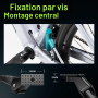 COCOLUMEN Béquille de vélo réglable en Hauteur de 24 à 28 Pouces - Charge maximale : 35 kg