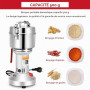 Moulin à Céréales Électrique, Couleeur 500g Haute Vitesse Broyage Moulin à Épices Moulin Epices Grinder Électrique avec 3 Lames