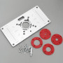 Create idea Plaque d'insertion Table de Toupie Compatible avec Makita Routeurs Machine de Découpe en Alliage d'aluminium avec An