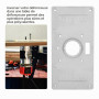 Plaque d'insertion de Table 235mm x 120mm x 8mm aluminium travail du bois bricolage routeur Table plaque d'insertion et anneau p