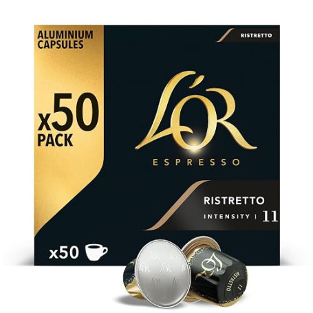 LOR L or espresso ristretto capsules 50 pc 260 gr - Le paquet de 50 capsules