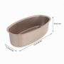 HERCHR Moule à Cake Ovale, Moule à Pain Moule à Gâteau pour la Fabrication de Gâteau et Pain au Lait, 22,5 x 11,5cm