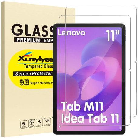 XunyLyee Lot de 2 Verre Trempé pour Lenovo Idea Tab 11"/ Lenovo Tab M11 | TB-336ZU TB-336FU/ TB-330FU TB-331FC Protection Écran 