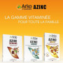 Azinc Vitalité - Réduit la fatigue due au surmenage, soutient les performances intellectuelles, dès 15 ans - 120 gélules (Lot de