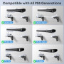 Support Mural Horizontal Réglable pour PS5/Slim/Pro, Support Mural PS5pour Console PlayStation 5, Accessoire et Kit Complet Inst
