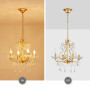 WUZUPS Lustre Bougie En Cristal Pendentif Plafonnier Plafonnier Luminaire Moderne pour Chambre Couloir Bar Cuisine Salle De Bain