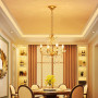 WUZUPS Lustre Bougie En Cristal Pendentif Plafonnier Plafonnier Luminaire Moderne pour Chambre Couloir Bar Cuisine Salle De Bain