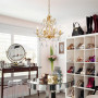 WUZUPS Lustre Bougie En Cristal Pendentif Plafonnier Plafonnier Luminaire Moderne pour Chambre Couloir Bar Cuisine Salle De Bain
