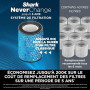 Shark NeverChange Purificateur d'air MAX intérieur, jusqu'à 5 ans, Blanc | Filtre HEPA 5 ans, couvre 130m², capture 99,97 % alle