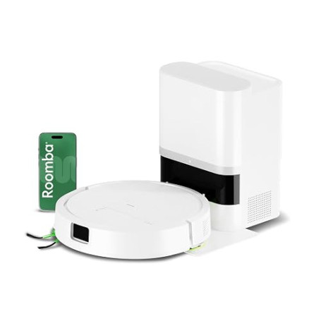 iRobot Roomba 115 Combo+Base AutoEmpty - Robot Aspirateur Laveur 2en1 - Puissance d'Aspiration 15KPa - Brosse latérale étendue -