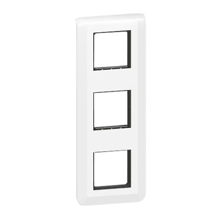 Legrand - Plaque Mosaic avec support pour 3 x 2 modules montage vertical - blanc