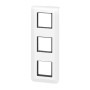 Legrand - Plaque Mosaic avec support pour 3 x 2 modules montage vertical - blanc