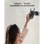 ieGeek 2K Camera Surveillance WiFi Exterieure sans Fil avec Panneau Solaire | 360° PTZ Détection PIR/IA, 15M Nocturne Couleur, R