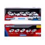 Majorette - Nissan - 5 Pièces Giftpack - Echelle 1/64ème - Véhicules en Métal - Roues Libres - Phares Translucides, Portes Ouvra