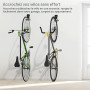 Housolution Lot de 2 Crochets Vélo, Supports de Cintre de Vélo en Fer | Support Mural de Rangement pour Vélos Robuste en Forme d