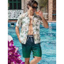 Arcweg Short de Bain Homme - Séchage Rapide - Longueur Longue avec Poches Multiples - Idéal pour Surf, Plage et Piscine - Short