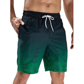 Arcweg Short de Bain Homme - Séchage Rapide - Longueur Longue avec Poches Multiples - Idéal pour Surf, Plage et Piscine - Short