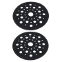 ECSiNG Lot de 2 Protecteur Plateau Ponçage Mousse 45 Trous 125 mm 5 in Lot de 2 Tampon Interface 45 Trous 5 in 125 mm Compatible