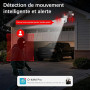 4K Camera Surveillance WiFi Exterieure sans Fil,4 Cam-Kit avec Home Station/Double Objectif/Camera Solaire,360° PTZ Sécurité à D