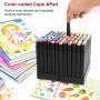 Feutres Coloriage Adulte – 120 Twinmarkers Double Pointe, Séchage Rapide | Feutre a Alcool et Feutre Alcool pour Adultes, Feutre