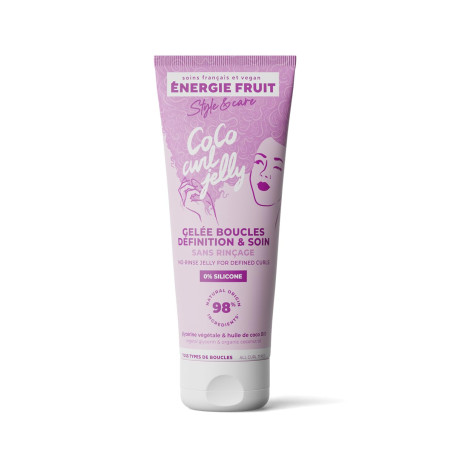ENERGIE FRUIT CocoCurl Gelée Coiffante Définition Boucles 98% Naturel 200ML | 0% silicone, Sans effet carton ni résidus blancs, 