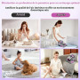 Vxoyo Aspirateur pour Matelas, Nettoyeur de aspirateur de lit de 18 kPa | Aspirateur matelas avec lumière UV-C, technologie à ul