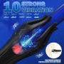 Sextoyse homme sex Vaginette Ultra Réaliste Masturbâteur Homme Mains Libres 10 Modes Langue Léchant & Vibration 42 Points de Mas