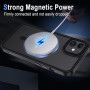 XTCASE Coque pour iPhone 12 / 12 Pro Compatible avec MagSafe, Noir | Magnétique, Recharge sans fil, Mat Translucide Case, PC Dur
