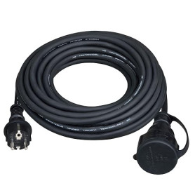 Masterplug EXF1016RN7251IP-PX Rallonge électrique, 3000 W, 230 V, Noir, 10 m
