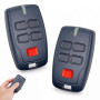 2 Pièces Télécommande pour portail BFT MT B RCB4, 433 MHZ Telecommande pour Bft, Portail 4 canaux 4 boutons Compatible TRC 2, TR