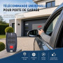 2 Pièces Télécommande pour portail BFT MT B RCB4, 433 MHZ Telecommande pour Bft, Portail 4 canaux 4 boutons Compatible TRC 2, TR