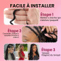 50g/1Pack Miracle Knots Crochet Human Hair (16Pouces, Burmese Curly) | Pre-Separated Invisible Feather Crochet Hair Extensions f