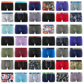 Pack Surprise Calecon Boxer Homme Coton, Modèle Aléatoire, Ultra-Doux, Anti-Irritation et Confortable (Lot de 5)