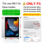 FINTIE Coque Compatible avec iPad 9e/8e/7e Génération 10.2" (2021-2019) | Étui avec Porte-Stylet, Coque Arrière Transparente Giv