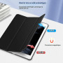 FINTIE Coque Compatible avec iPad 9e/8e/7e Génération 10.2" (2021-2019) | Étui avec Porte-Stylet, Coque Arrière Transparente Giv
