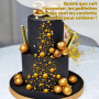 Perles Dorées 130 g - Décorations Alimentaires Pâtisserie - Décors Sucrés Comestibles - Boules Sprinkles - Pour Desserts, Gâteau