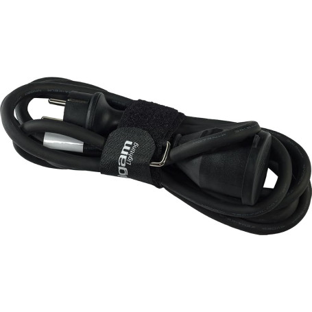 ALGAM LIGHTING Rallonge Cable Secteur IP44 - Prise CE 3x 1,5 mm² - 3m - Caoutchouc