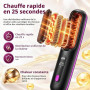 Brosse lissante sans fil,ion négatif chauffante,Créez Coiffure Raffinée | 5600mAh 3RéGlages De TempéRature160-200°,Créez Coiffan