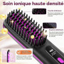 Brosse lissante sans fil,ion négatif chauffante,Créez Coiffure Raffinée | 5600mAh 3RéGlages De TempéRature160-200°,Créez Coiffan