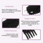 Burmese Curly Feather Crochet Human Hair Extension Unprocessed Cheveu Humain Pre-Separated Knotless For Women 16 Inch 100g