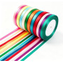 12 Rubans Satin 10 mm, Rubans Colorés pour Emballage Cadeau, Décorations Mariage, Bouquets, Noeuds et Projets DIY - Polyester de