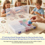 Lot de 33 boîtes de rangement pour peinture diamant avec couvercle, petites | Boîtes d'accessoires de peinture diamant, petite b
