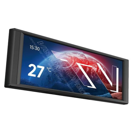 Thermalright Trofeo Vision LCD Noir-6.86'' IPS écran LCD pour Aio Refroidisseur/châssis, résolution 1280x480, écran d'affichage