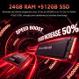 16" Ordinateur Portables Gaming, AMD Ryzen 7 H255, 24Go DDR5 512Go NVMe SSD | ACEMAGIC PC Portable Gamer jusqu'à 4.9GHz,8C/12T,C