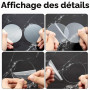 GVSS 40 Pièces Disque Acrylique Transparent 5cm pour Projet Artistique | Solide léger anti-UV incassable,Transparence maximale,L
