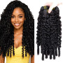 Shoaiye Human Hair Bundles Burmese Curly Tissage Naturel Cheveux Humain Unprocessed Remy en lot Meches Weave Extensions Double W