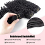 Shoaiye Human Hair Bundles Burmese Curly Tissage Naturel Cheveux Humain Unprocessed Remy en lot Meches Weave Extensions Double W