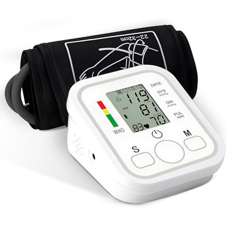 Tensiomètre de bras, Électronique Tensiomètre automatique pour usage domestique, utilisation simple avec un seul bouton, Tensiom