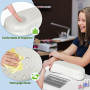 LARS360 Table de manucure pliable avec aspiration, pour salon de manucure, mobile avec roulettes, coussin, tiroir et sac de rang